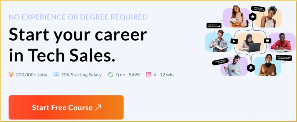 Course Careers Tech Sales Curse Review, Cost and Whether its worth it or not.